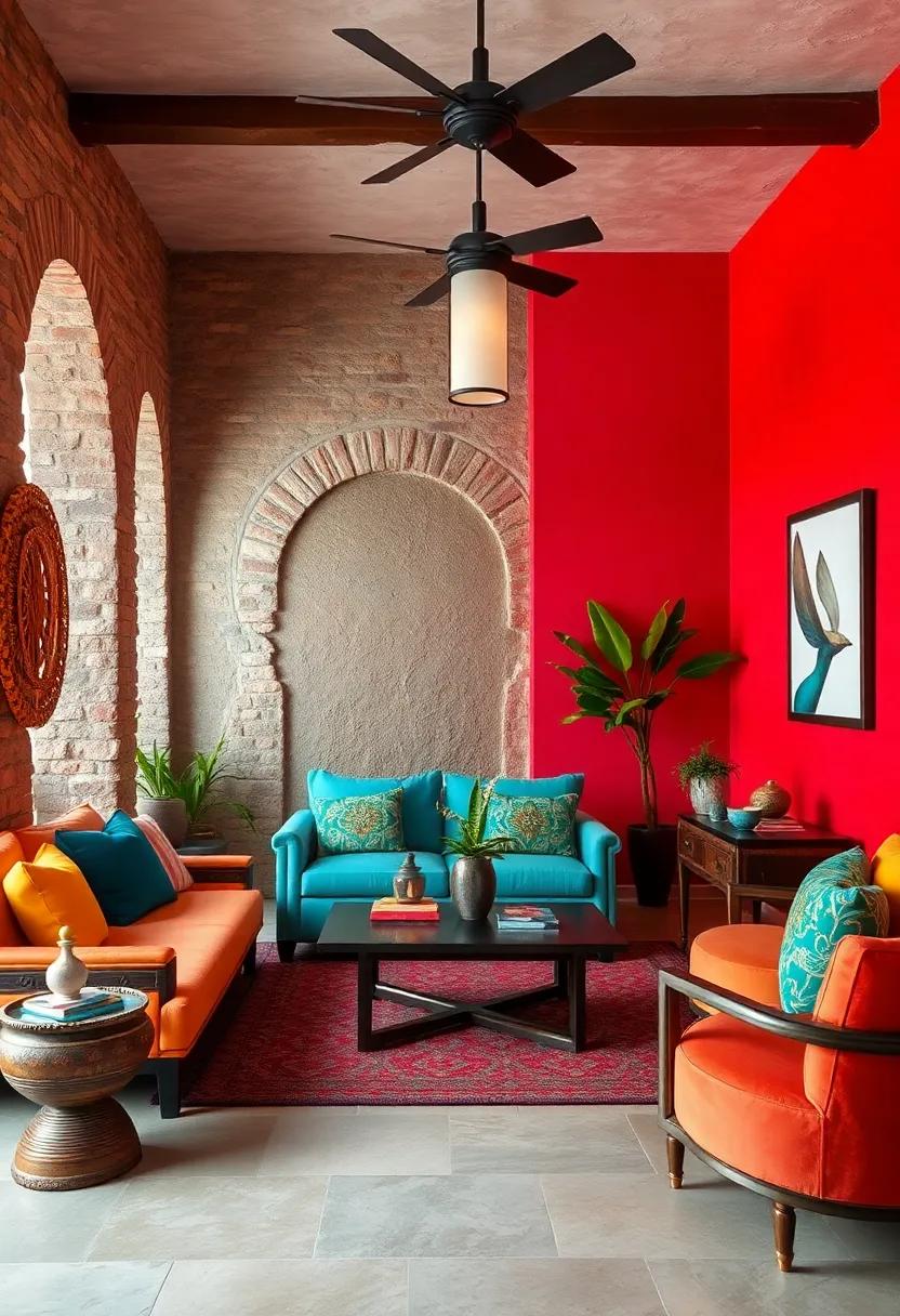 Vibrantly ‍Painted accent​ Walls or ​Furniture