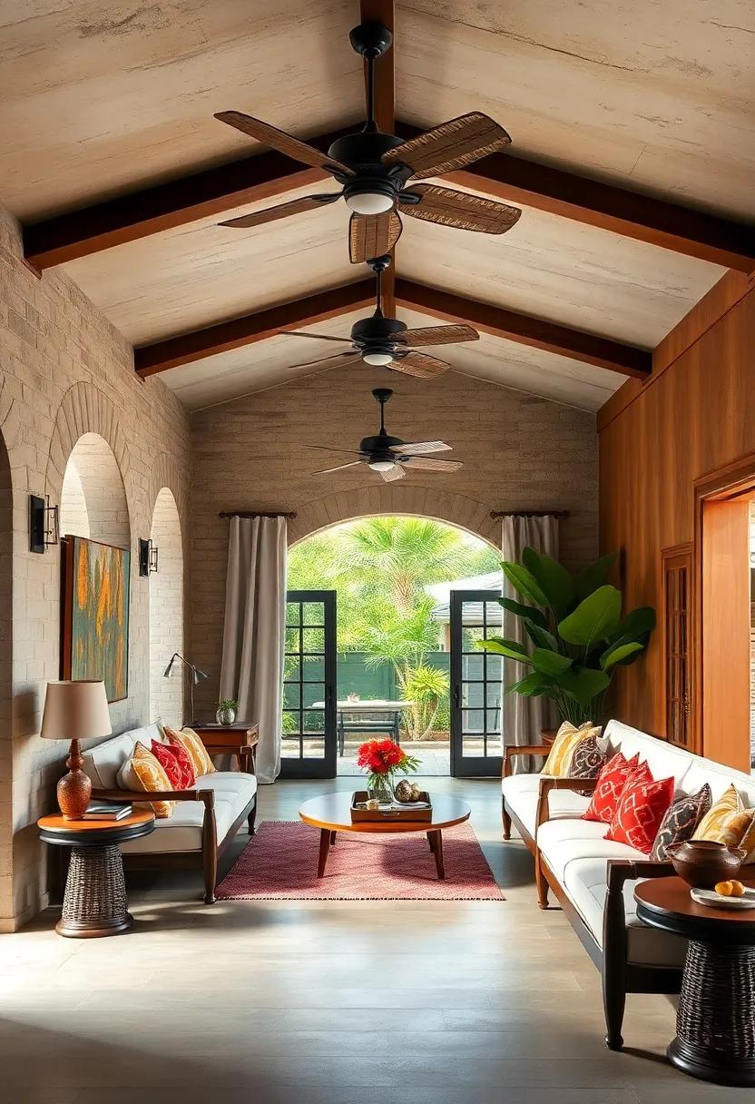 Vintage Ceiling​ Fans‍ with Tropical⁣ Flair