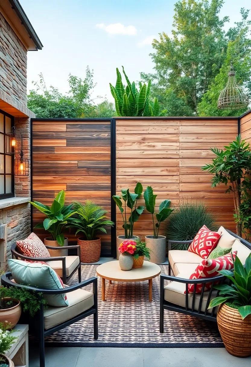 Blackened Steel and Birchwood:⁤ Industrial⁣ meets natural for an edgy⁢ yet approachable fence design