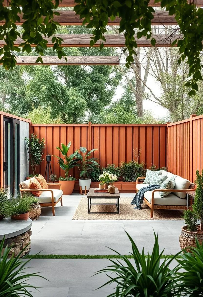 Terracotta and Pale Spruce: Earthy and subtle, offering warmth without‌ overpowering the‍ surroundings