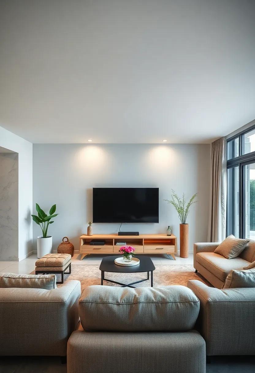 Natural Bamboo‍ TV Unit for Eco-Friendly Living Rooms