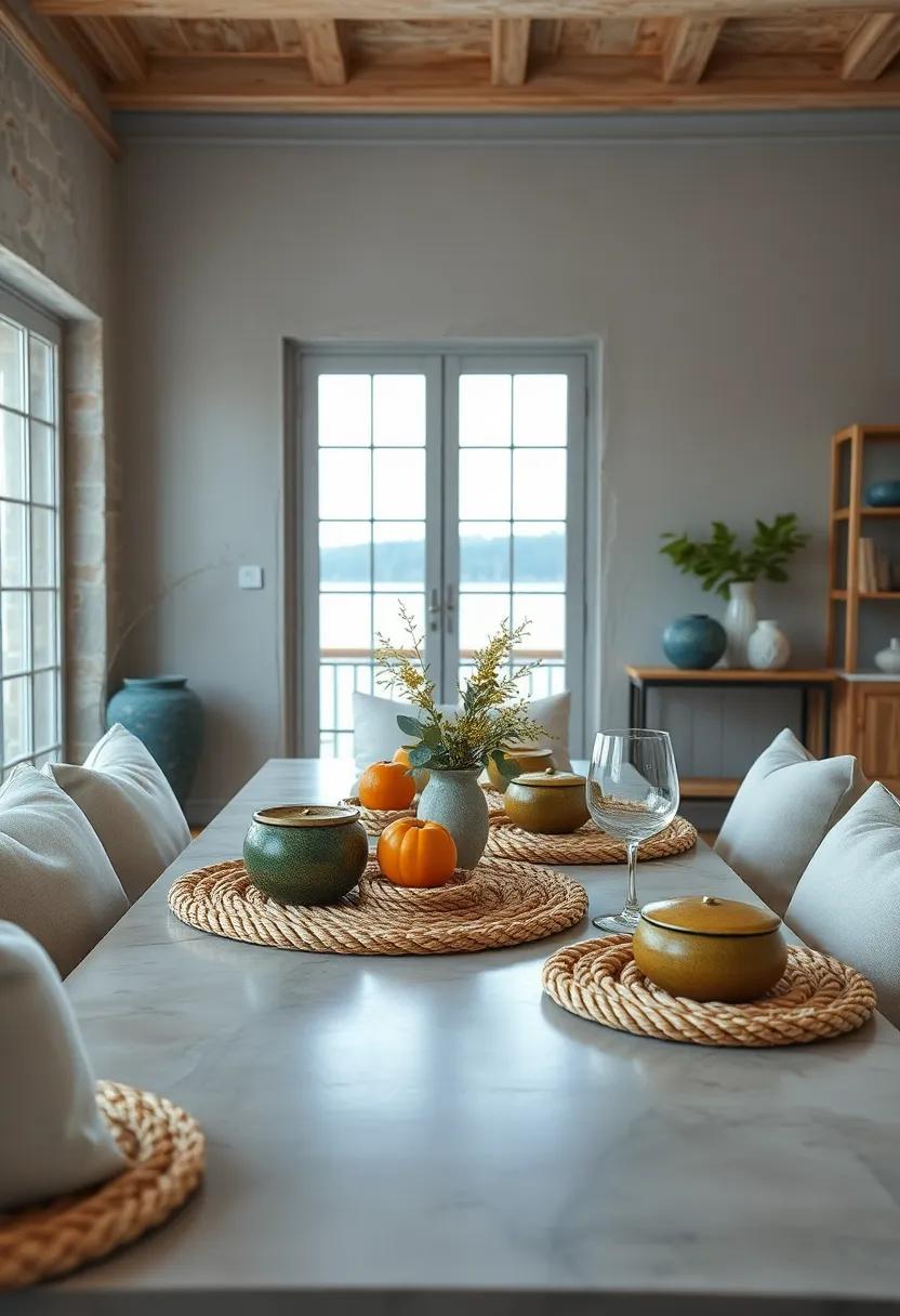 Create rope placemats that bring a tactile, maritime feel to‌ dining‌ occasions