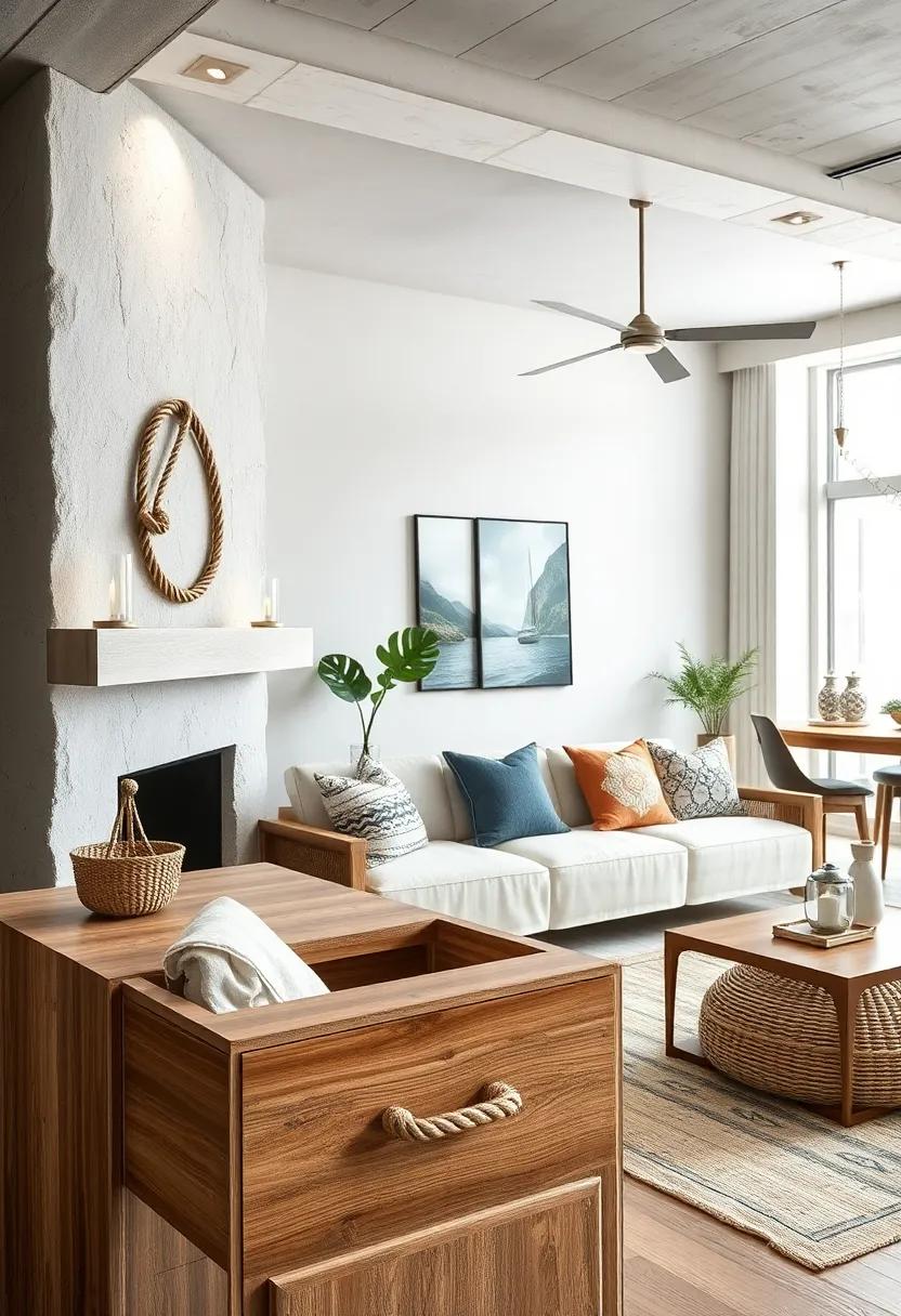 use rope to craft drawer‍ pulls that add subtle nautical details to furniture