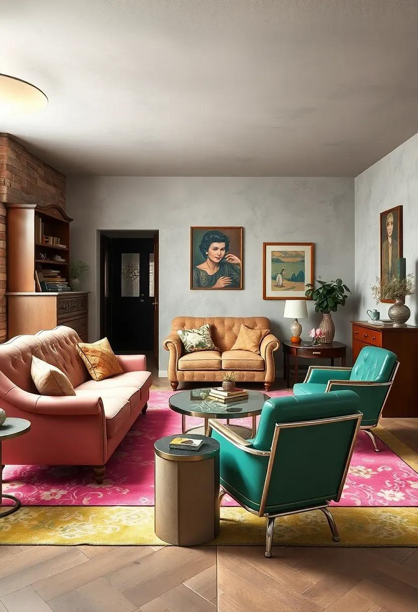 Offer timeless sophistication via ​a ‌traditional English living room outfitted with wingback chairs and a carved oak console