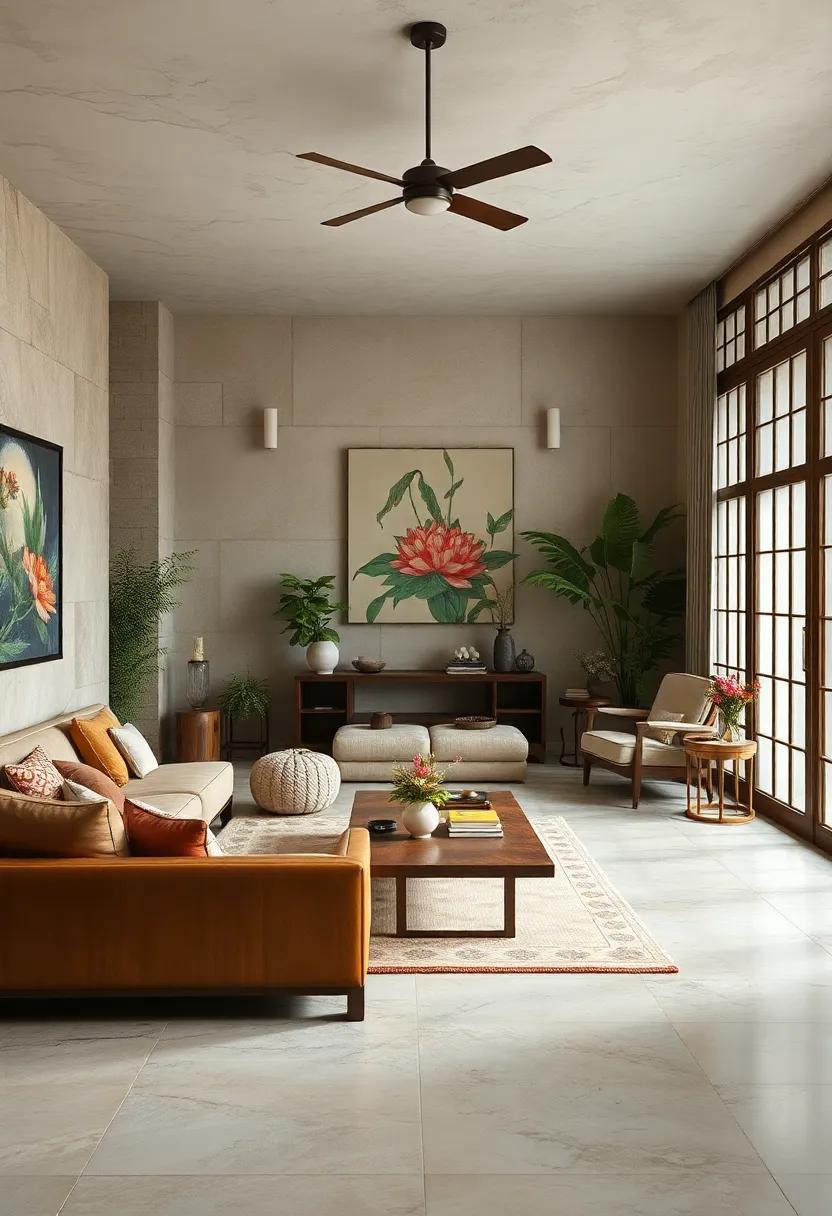 Incorporate Japanese vintage style with low ⁣wooden ⁤tables, tatami mats, and shoji screens for serene simplicity