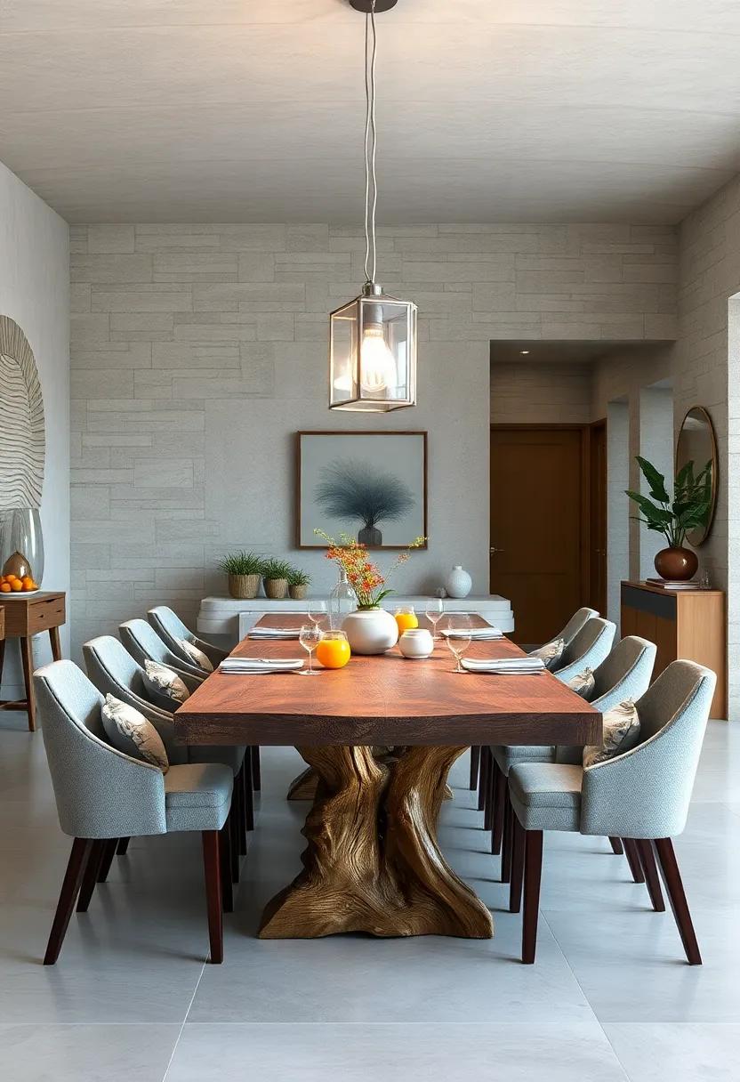 Coastal Driftwood Inspired Dining⁢ Table with Weathered Look