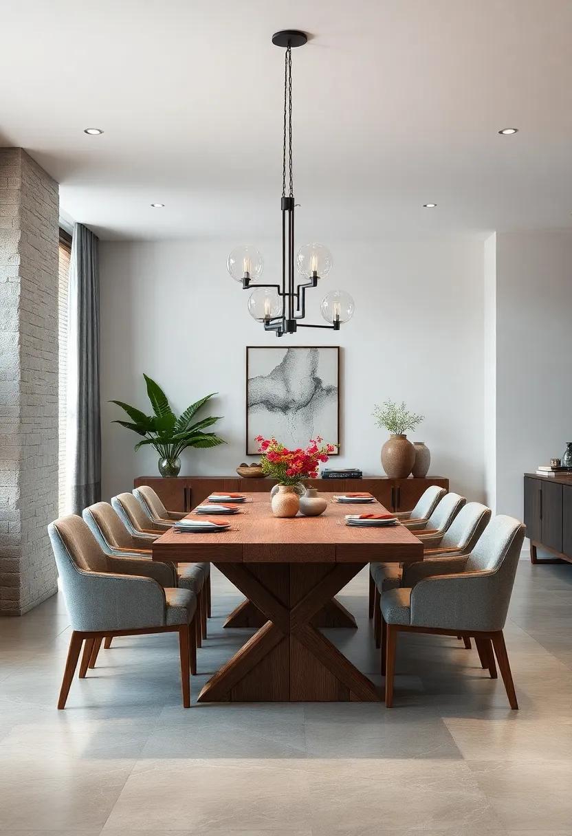 Expandable Wooden Table with Hidden Extension Leaves