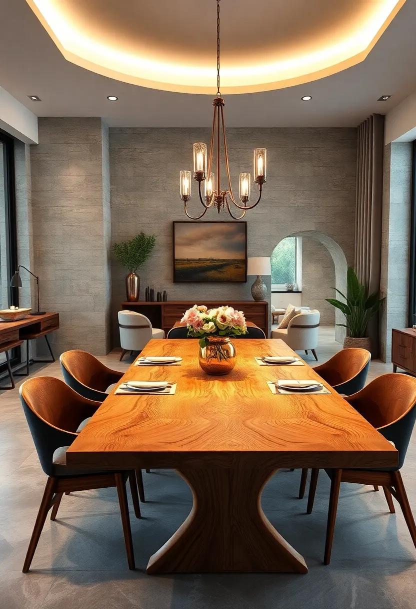 Hand-Oiled Oak ‌Table with Warm Honey Finish