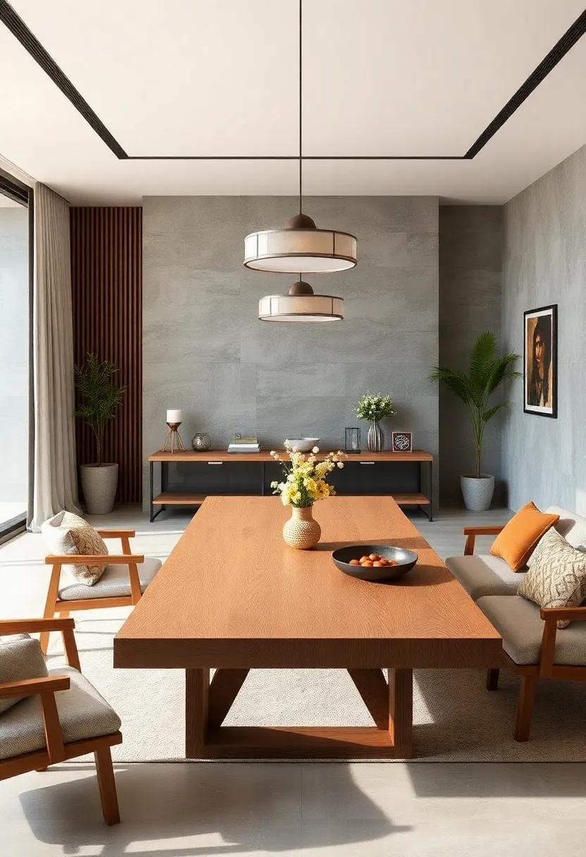 Japanese Zen Style⁤ Low ​Wooden⁢ Table⁣ with simple Design