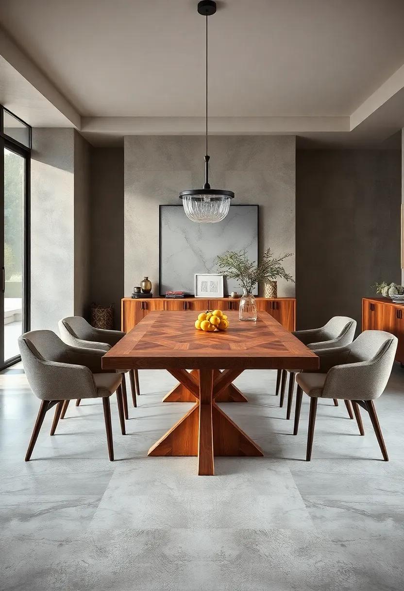 Vintage-Inspired‌ Table with ‌Parquet Wood ⁢Top