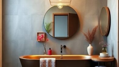 23 Eclectic Bathroom Design Ideas with Bold Colors to Transform Your Space