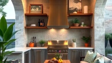 25 Stylish Outdoor Kitchen Shelves to Elevate Your Al Fresco Cooking Space