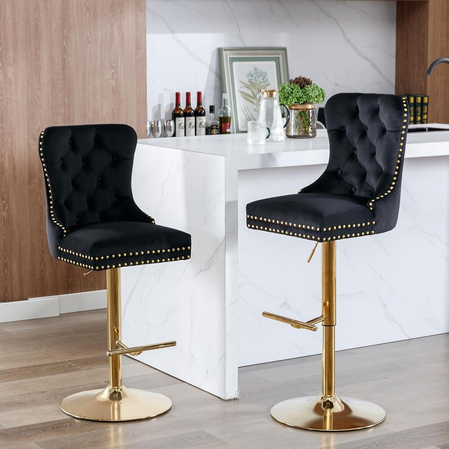 Our Honest Take: i-POOK Velvet Swivel Bar Stools Review