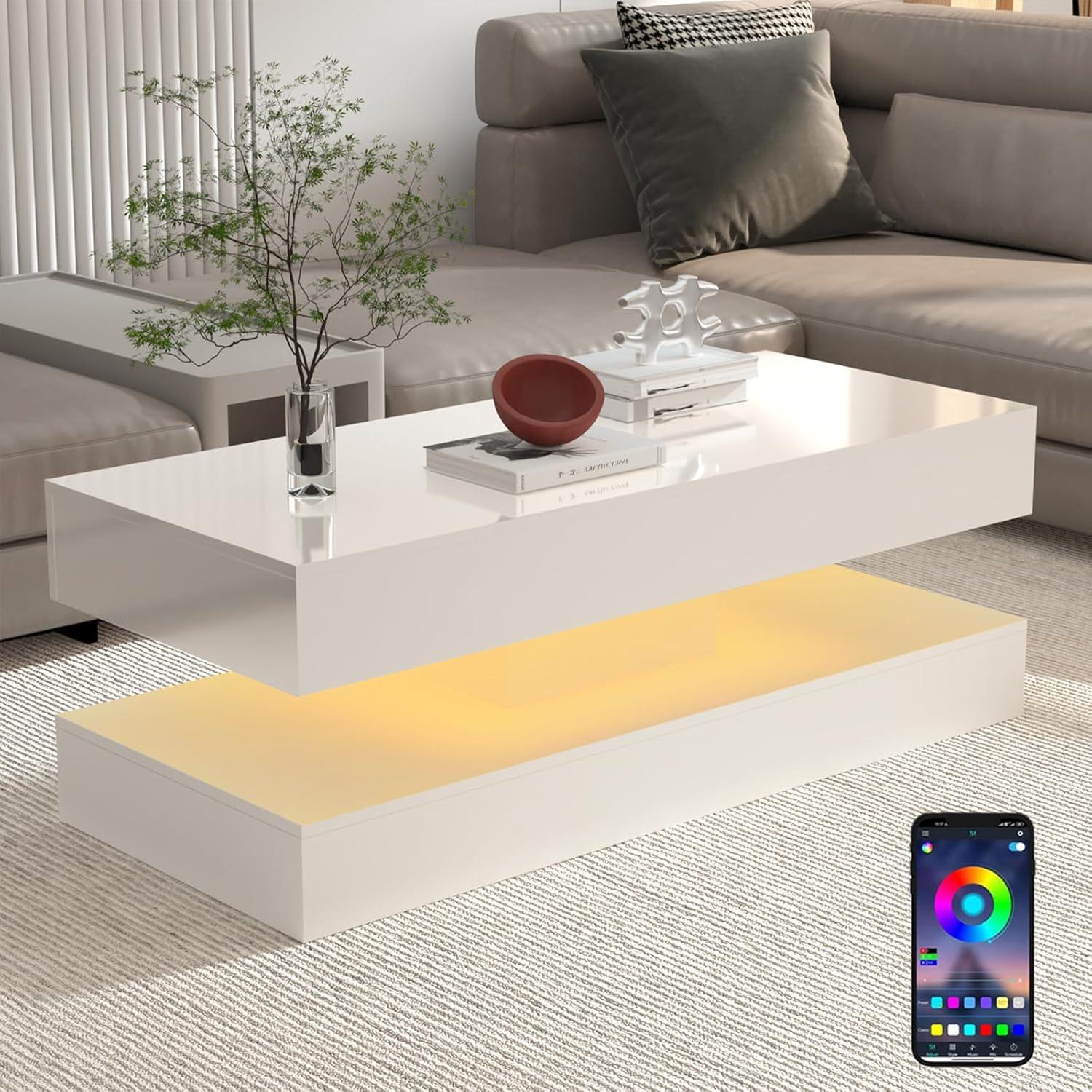 Top Modern & Multifunctional Coffee​ Tables: LED, Wood, Glass Picks