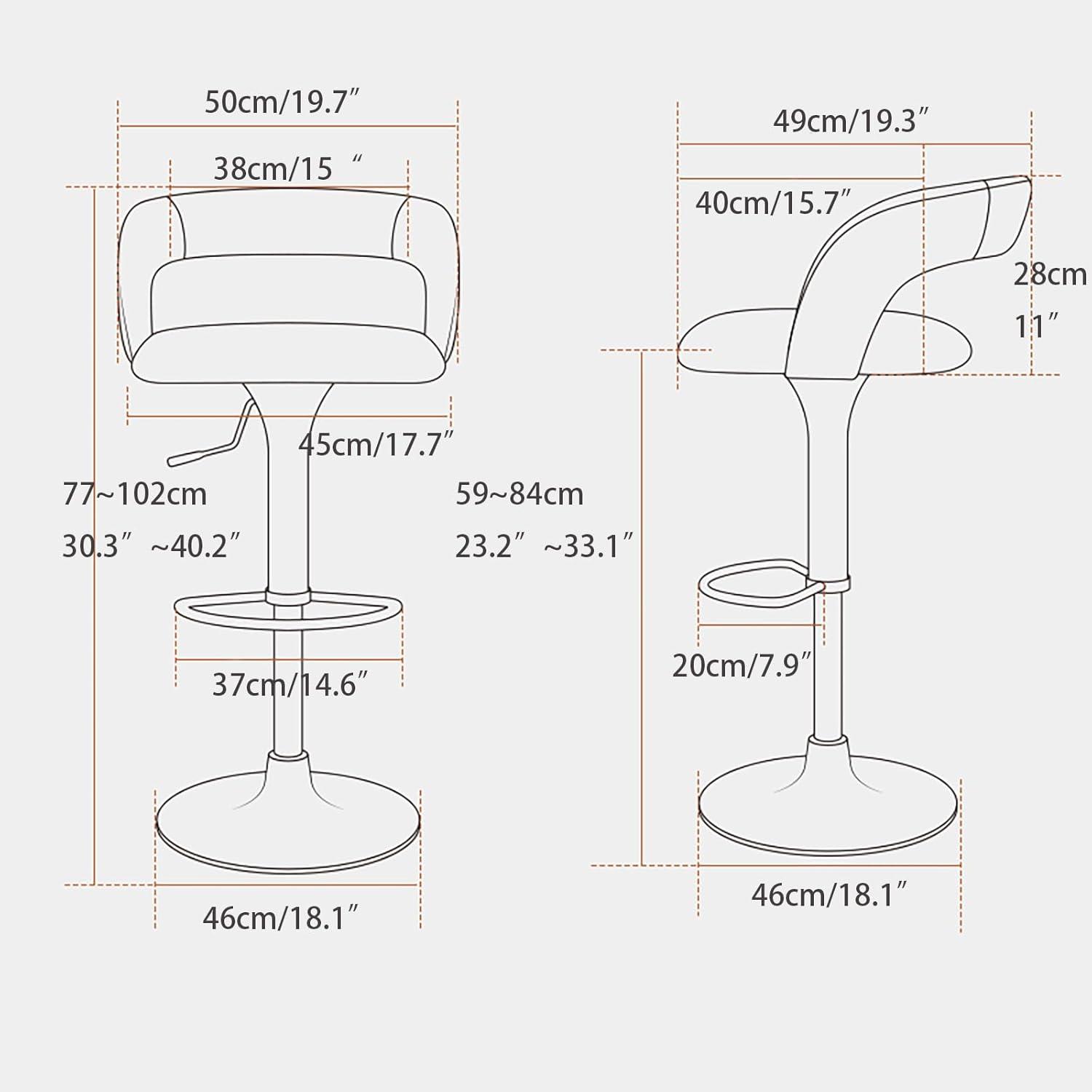 Our Take on Heduen Möbel's Elegant Italian Cowhide swivel Bar Stools
