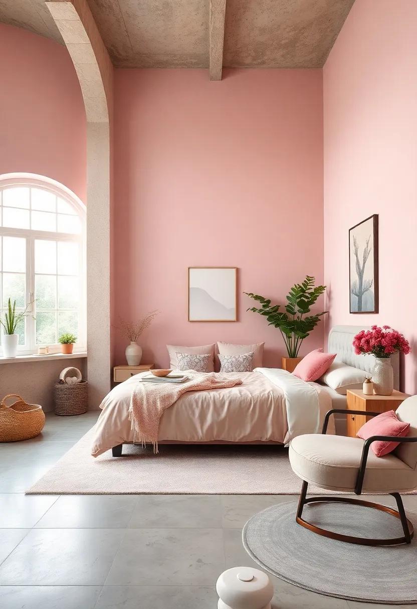 Powder Pink Elegance: Elevate your‍ sanctuary with ⁣powder pink's sophisticated ​softness