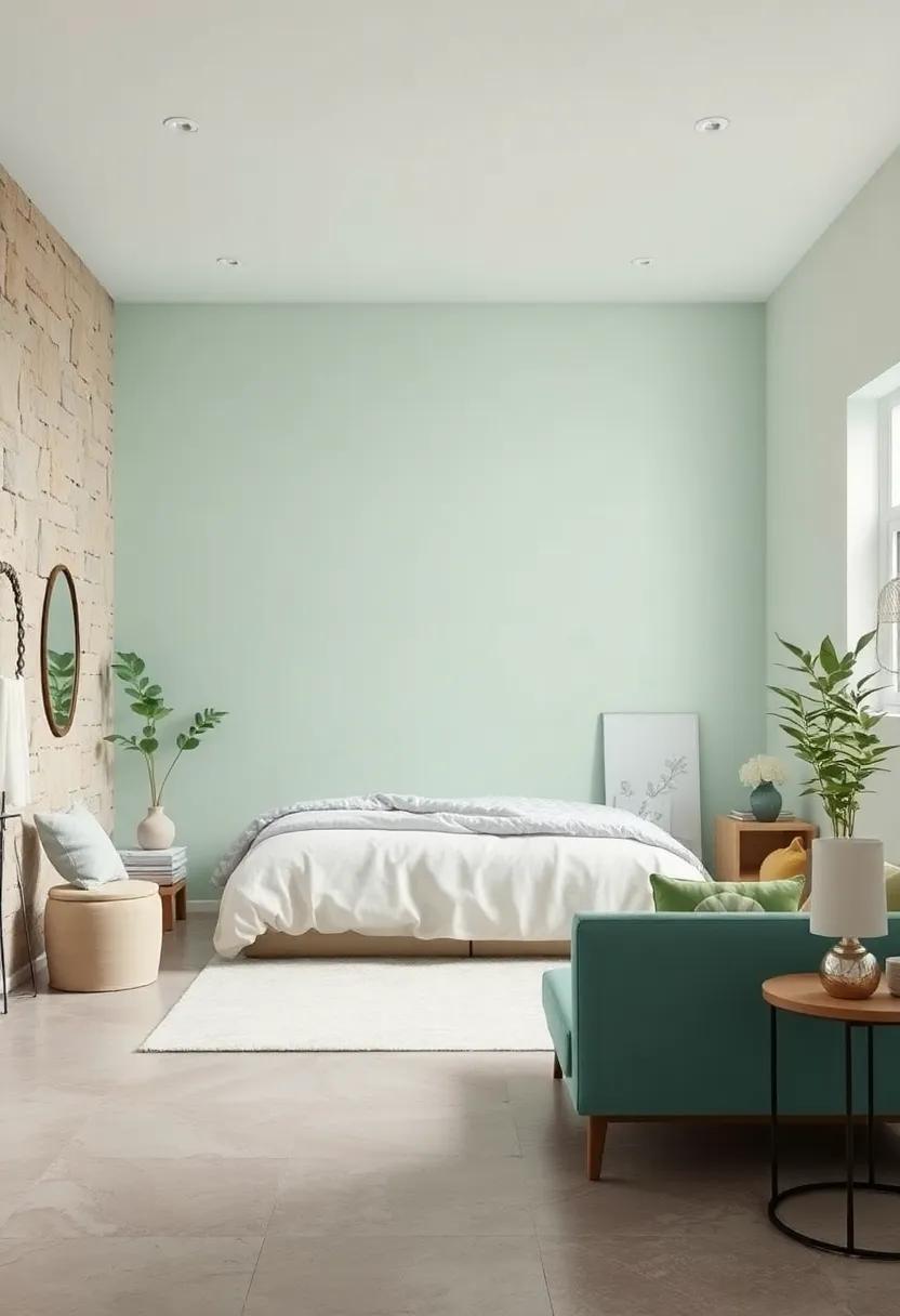 Icy Mint Whisper: Cool down your room subtly with an icy mint⁢ shade​ that soothes the senses