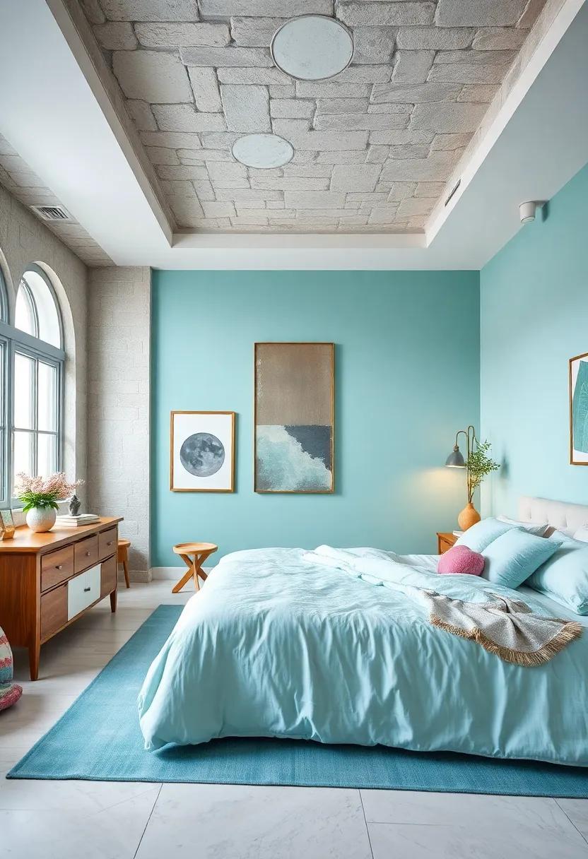 Whispering Aqua: Let‌ airy aqua tones mimic gentle ‍sea breezes, promoting relaxation