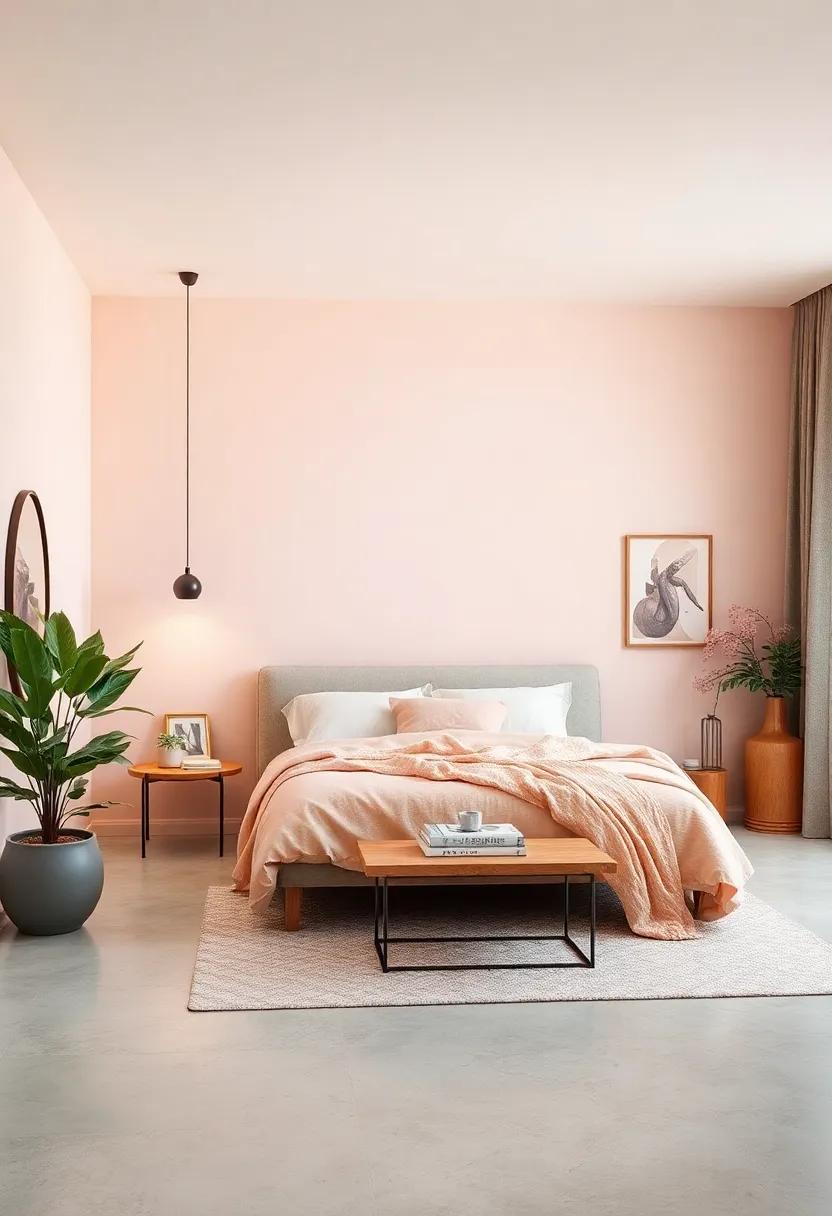 Powdery Peach Haze:⁤ Create ⁤a dreamy‍ atmosphere⁣ with powdery peach hints