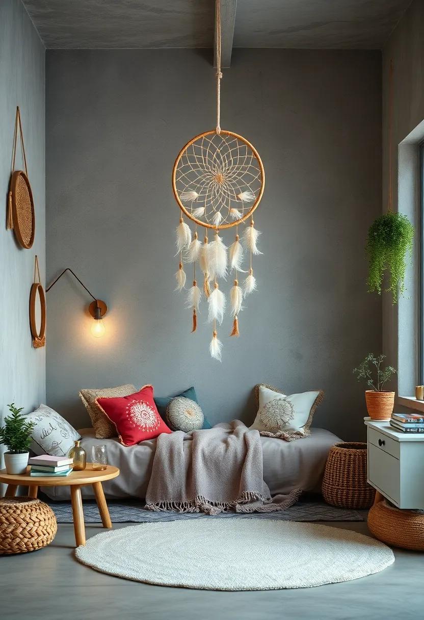 Whimsical Woodland: ⁣A ‍dreamy forest-inspired space where earth tones ⁤and‌ natural textures ‌blend seamlessly with⁣ a delicate feathered⁣ dreamcatcher