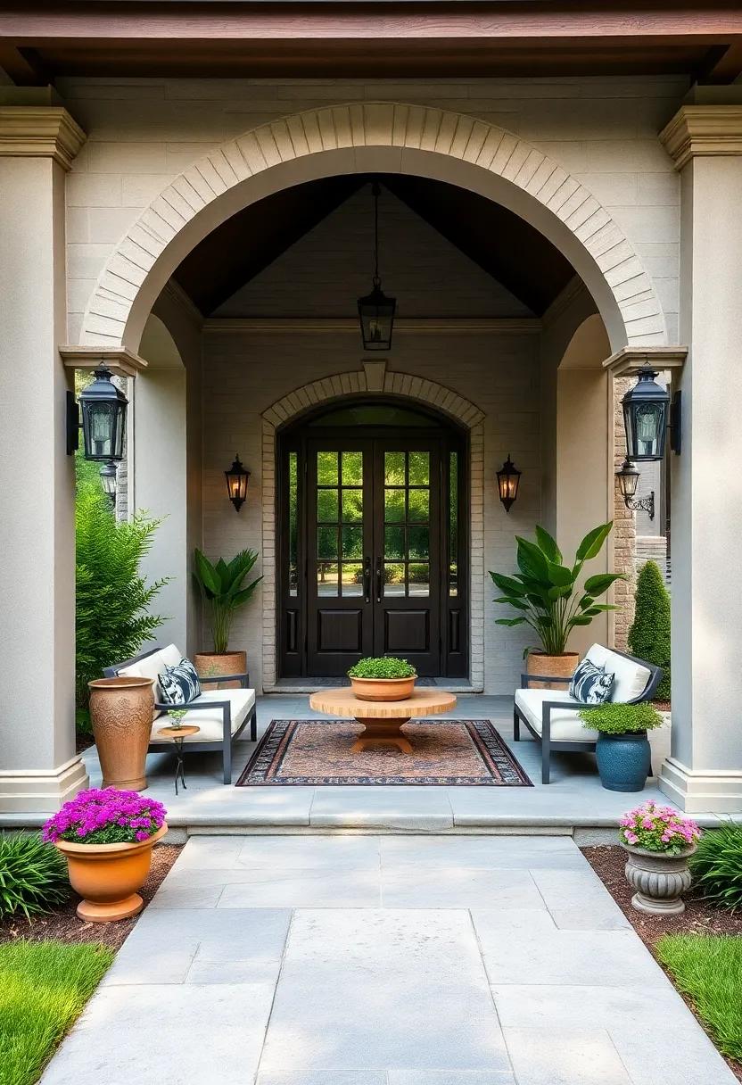 use matching gates⁢ or entry arches to create a⁣ cohesive entrance that⁤ respects the Colonial design principles