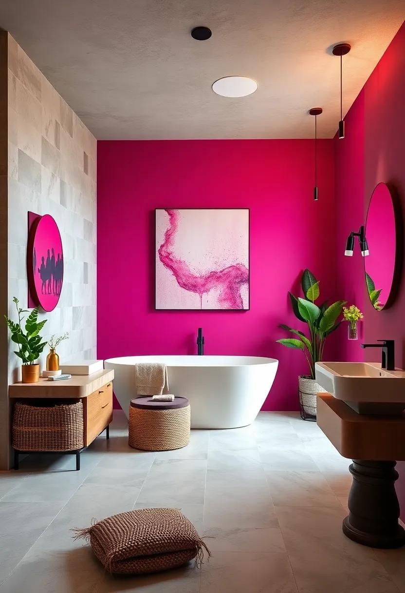 Magenta Wall Art ​Adding⁤ Lifelong Color to a Minimalist Space