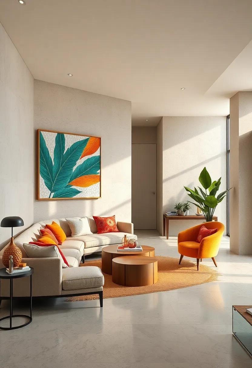 Vibrant geometric Mosaics Infused with⁤ Abstract Brushstrokes