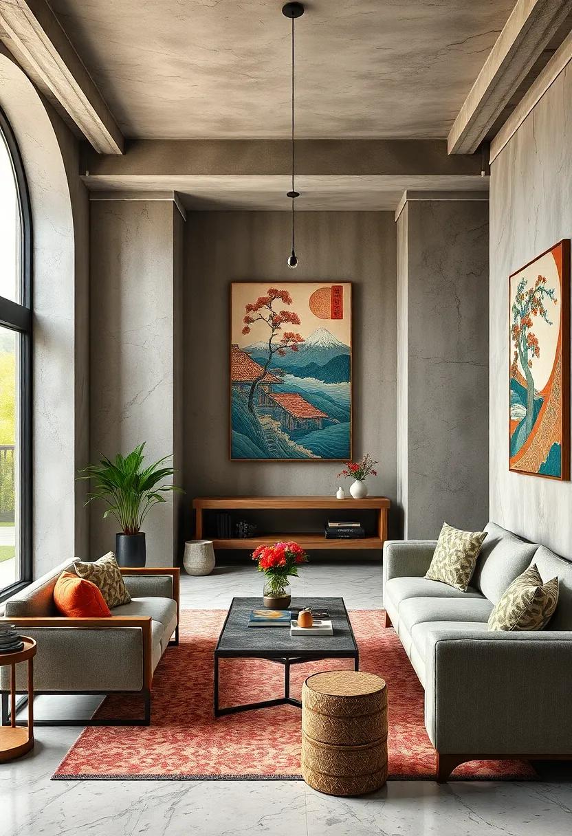 Japanese Woodblock‍ Prints Reimagined‍ Through ‍Geometric Overlays