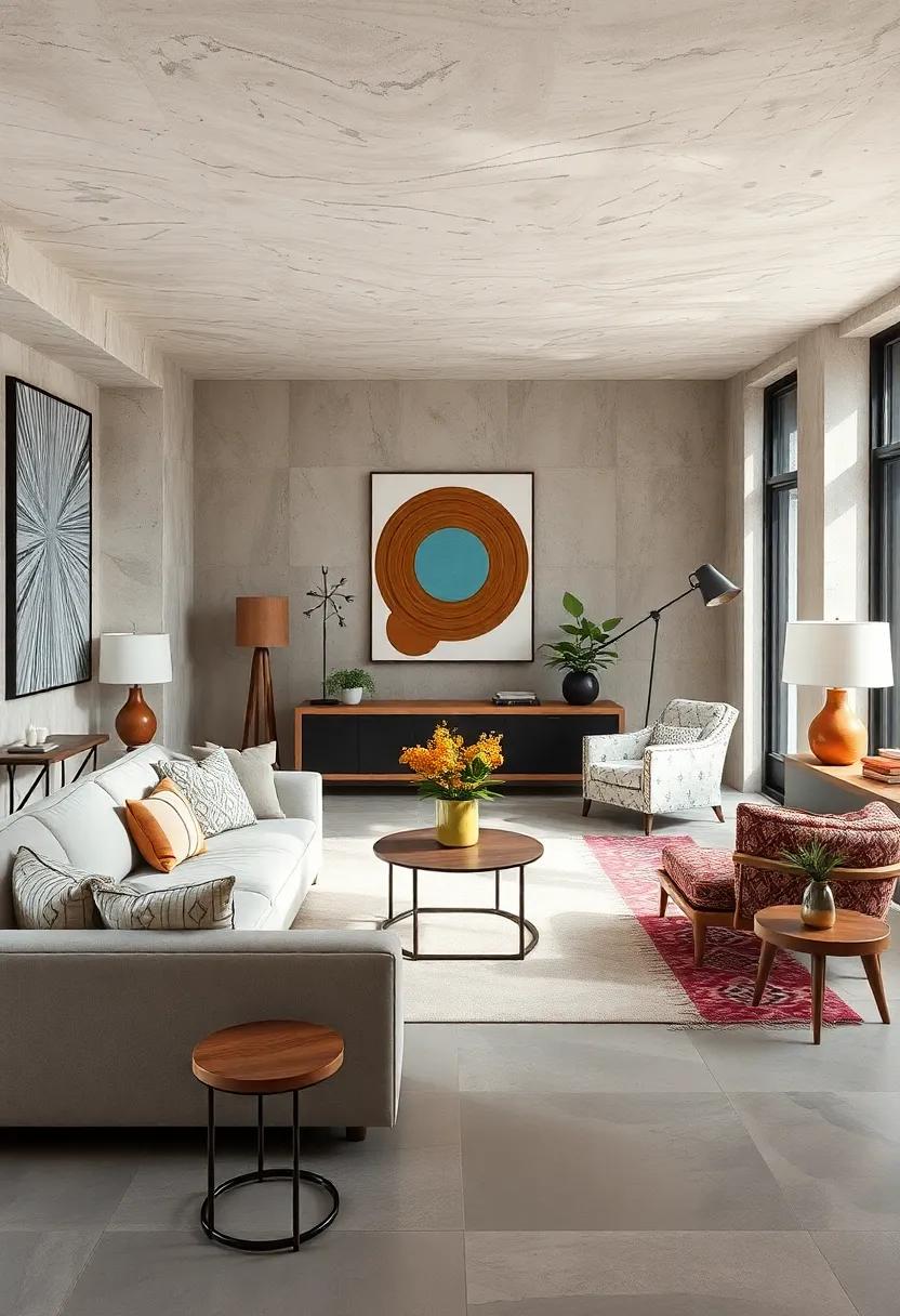 minimalist Line Art Interwoven with Bold tribal⁢ Patterns