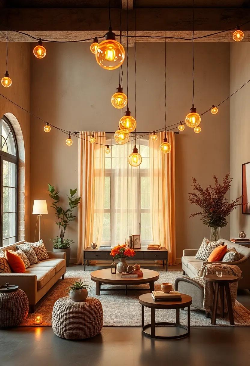Amber ⁣Tinted‌ Globe Lights:‍ String ⁤large amber globe lights⁢ across indoor spaces to ⁤bathe the ‌room⁤ in⁤ timeless,⁣ fall-inspired warmth