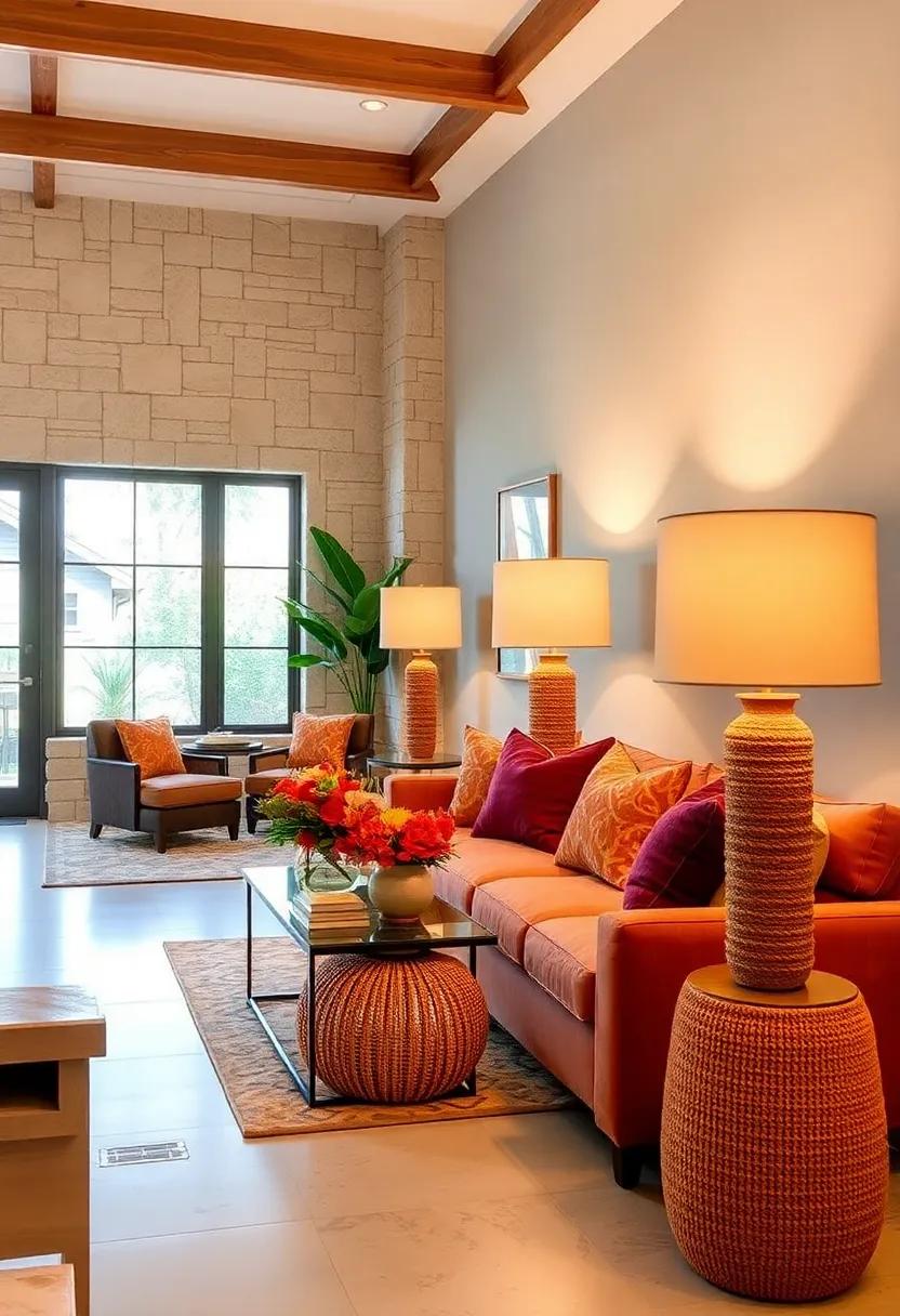 Wool-Covered Lamp Bases: ‍Add texture and softness by choosing lamp bases wrapped in fall-colored wool ⁤or⁤ knit ‌fabrics