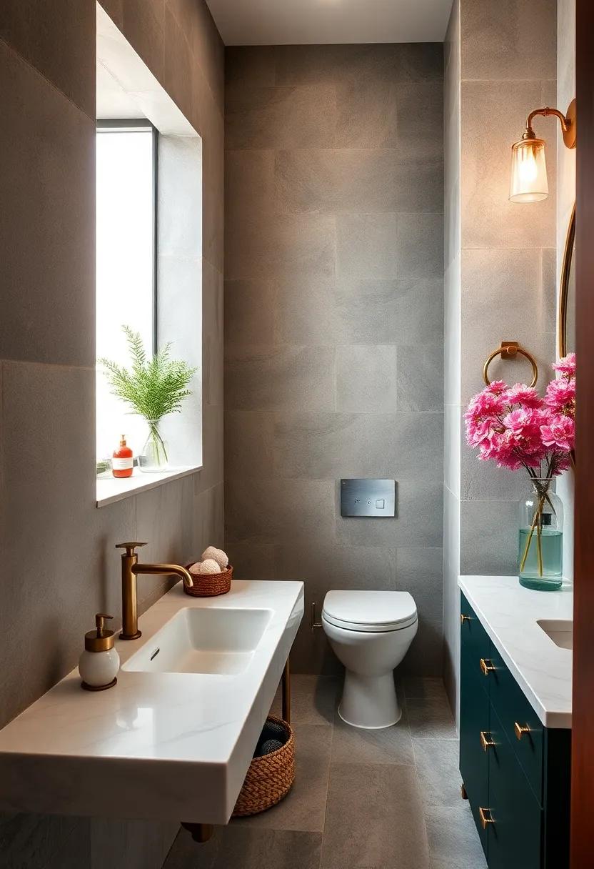 Install ⁣a stylish soap dispenser and ⁤matching accessories to tie the look⁤ together