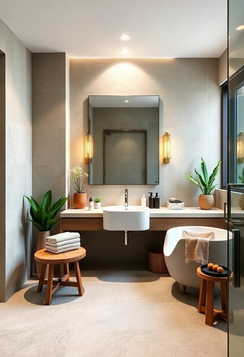 Integrate natural stone elements such as marble countertops​ or slate⁣ tiles for⁣ timeless beauty