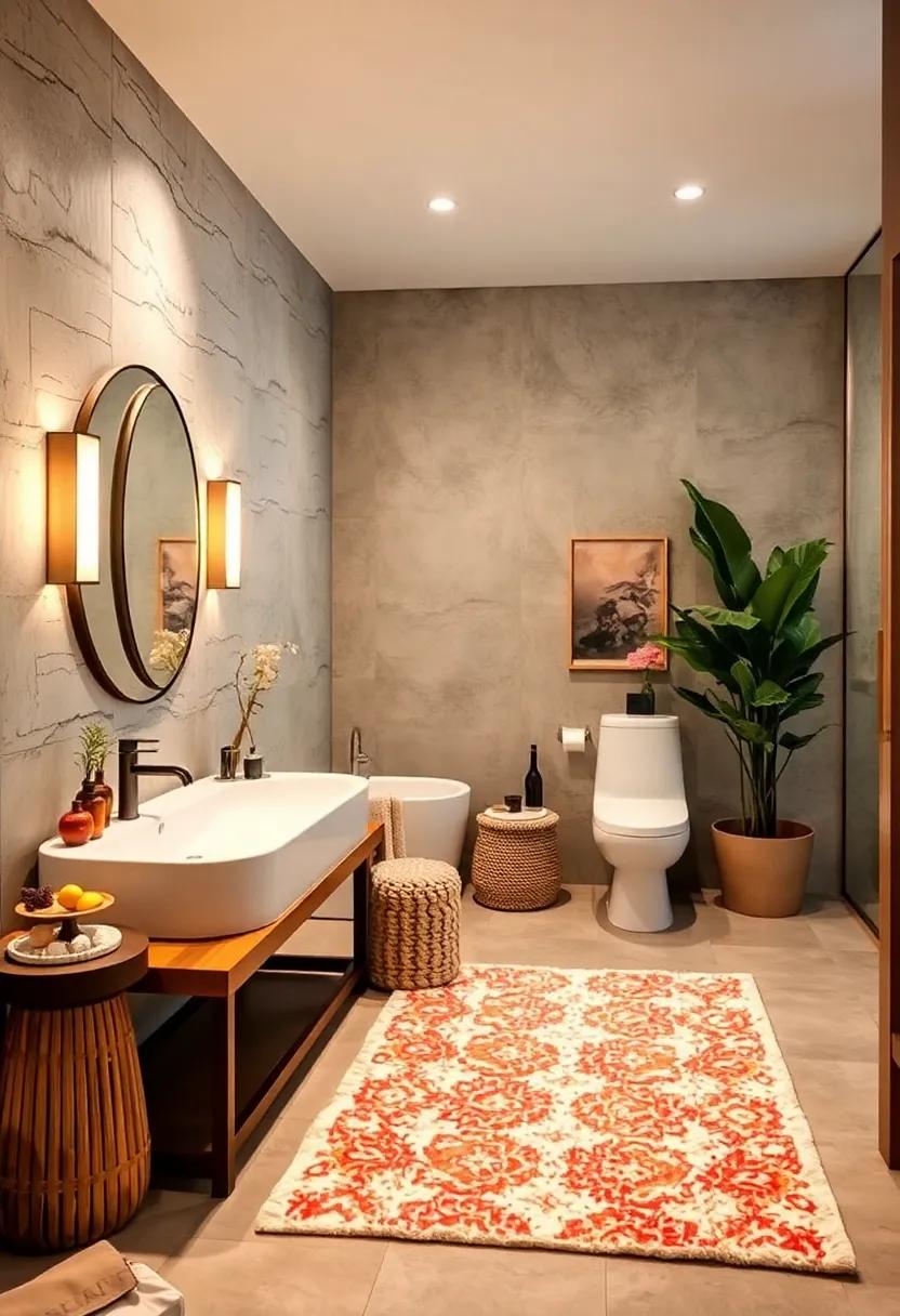 Place a plush, ⁣patterned rug ​to soften​ the space and introduce warmth underfoot