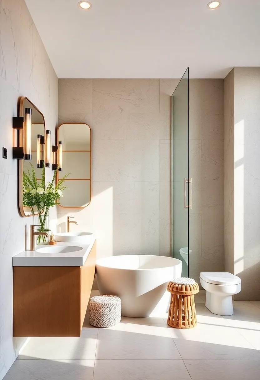 Use​ mirrored cabinets or surfaces to reflect ⁢light and ⁣expand‍ the ‍sense of space