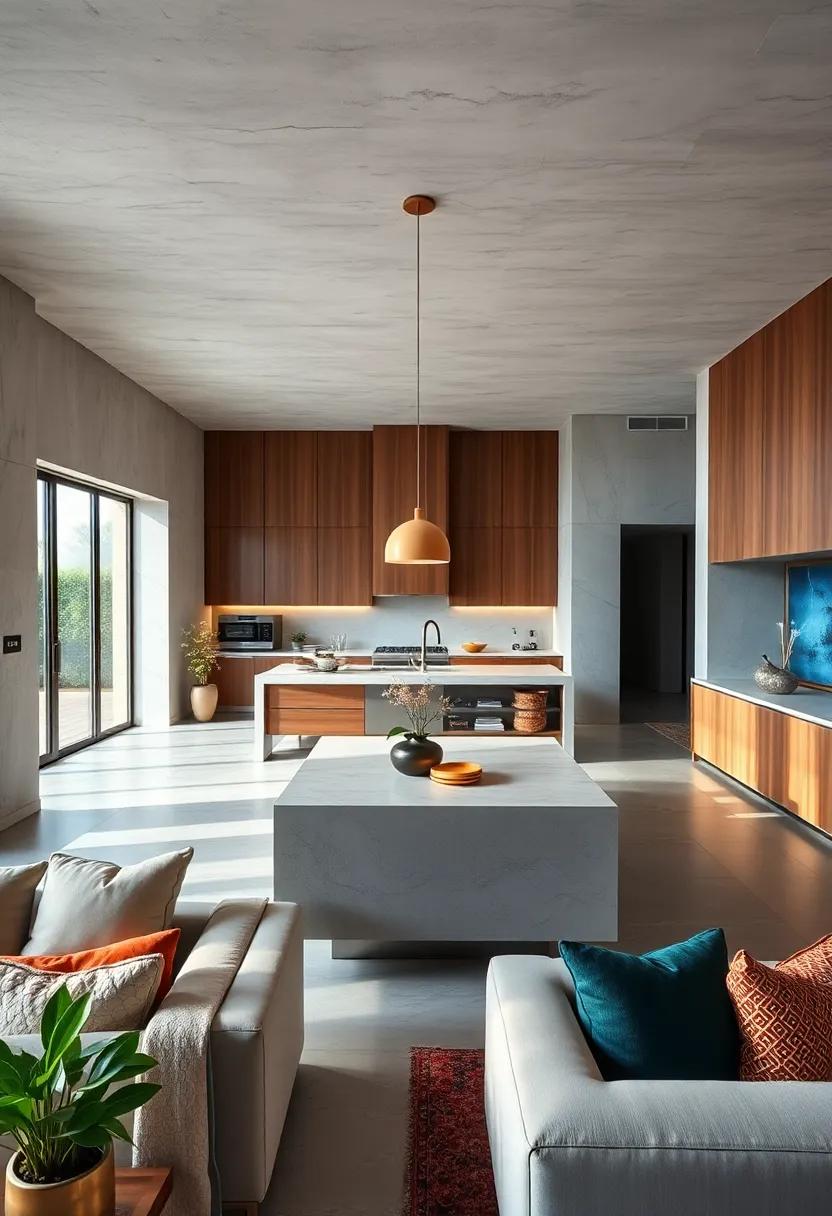 Design an Open Plan‌ with a Floating Island to ‍Enhance Spaciousness and Movement