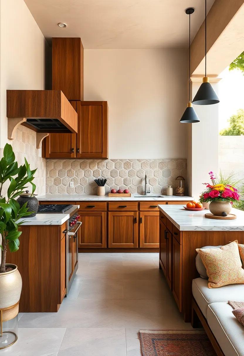 Olive Wood and Stone ‍Combo: Combining the rich ⁢tones of olive ⁣wood cabinetry with ⁣soft stone countertops strikes a perfect balance of rustic and refined