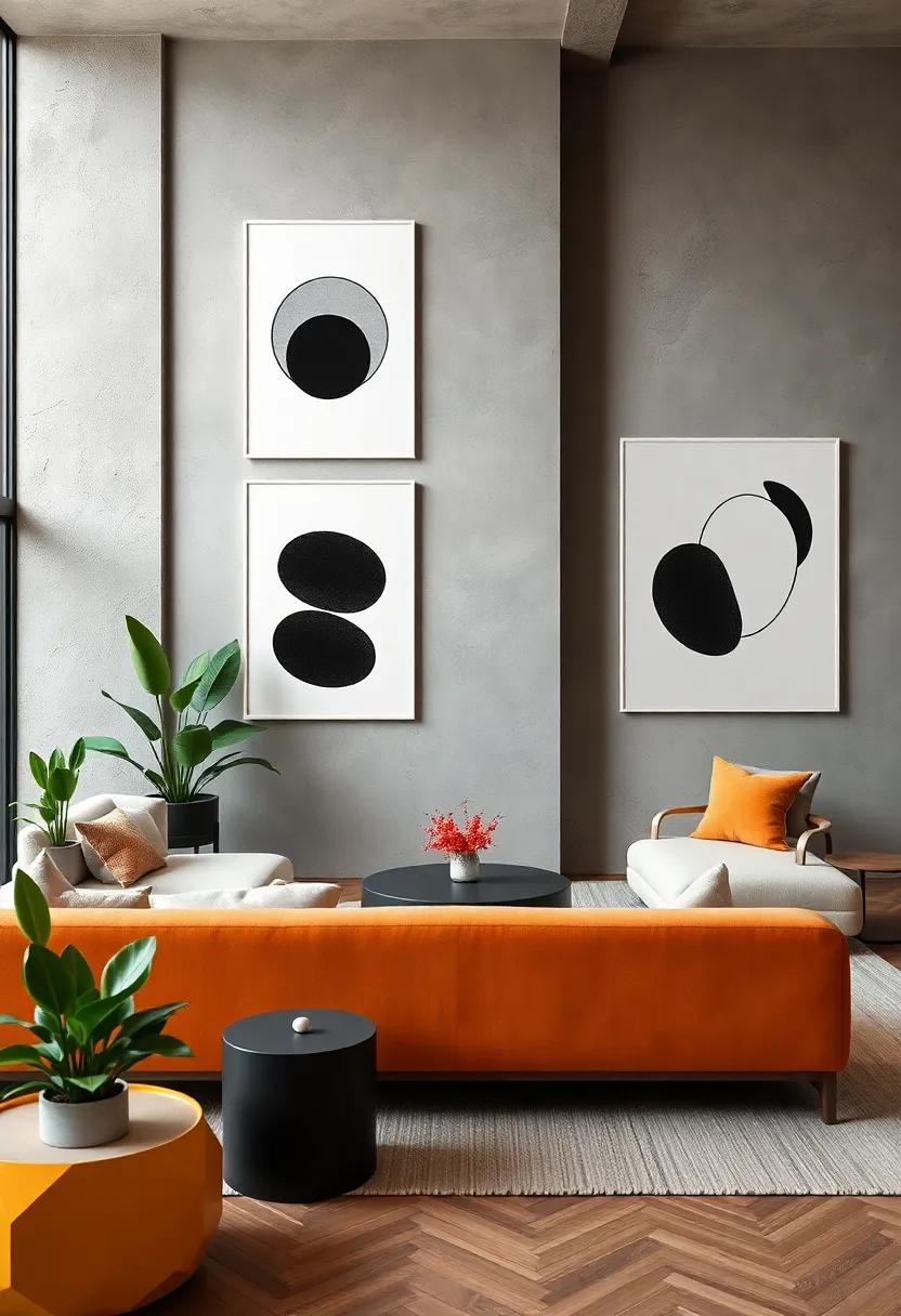 Abstract ‍Geometric Shapes: Simplistic black and white compositions that ⁣play with angles and forms to create captivating visual interest