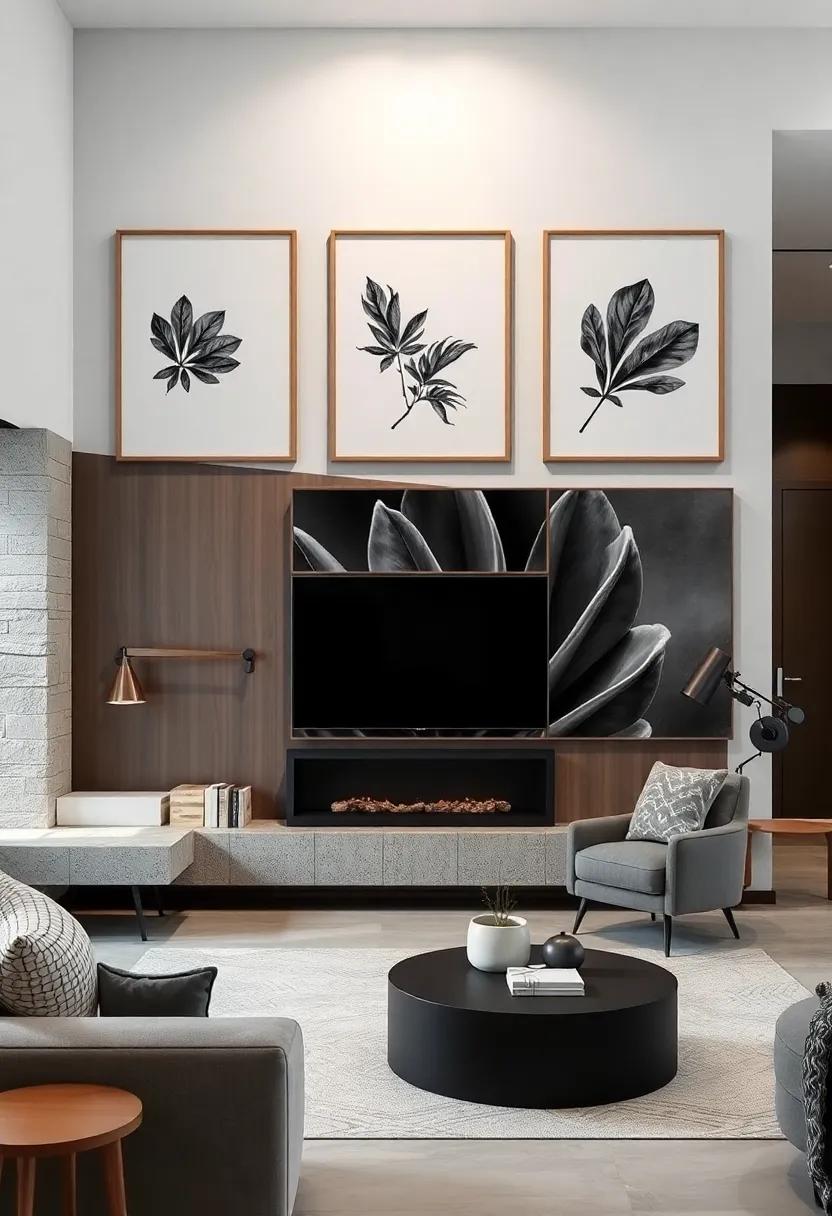 Minimalist Floral⁢ Silhouettes: Crisp black floral shapes against ⁤pure white canvases that emphasize⁢ simplicity