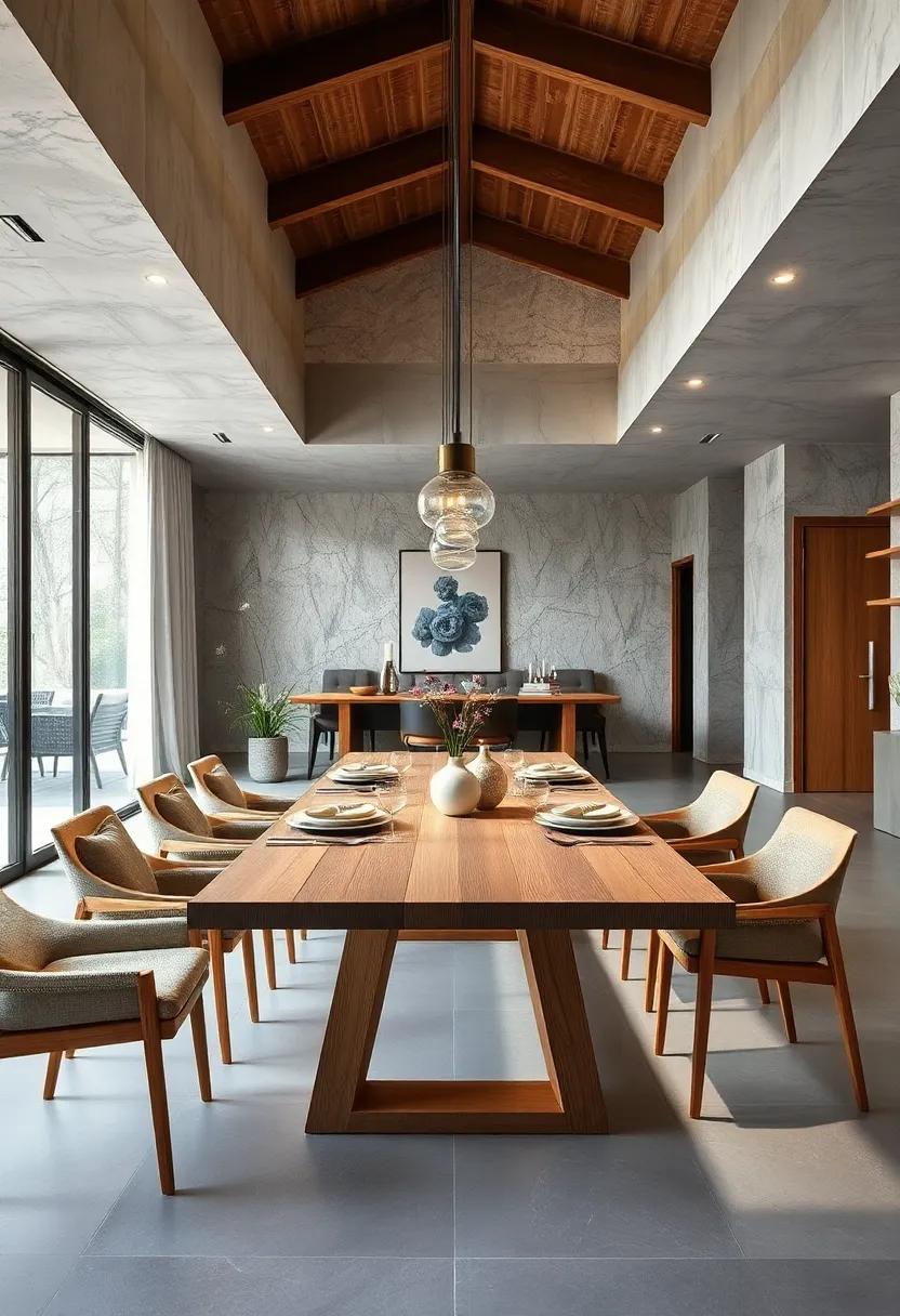 Extendable⁣ Bamboo Dining Table – Eco-friendly and functional ⁢with a light, airy aesthetic