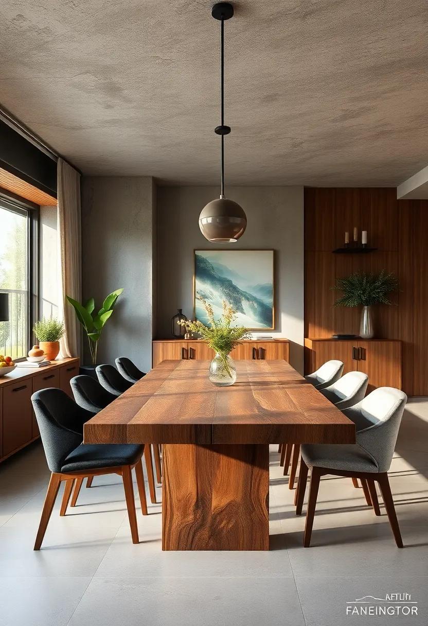 Reclaimed Teak Table with⁣ Modern Silhouette – Sustainability meets sleek‌ design for eco-conscious ⁢homes