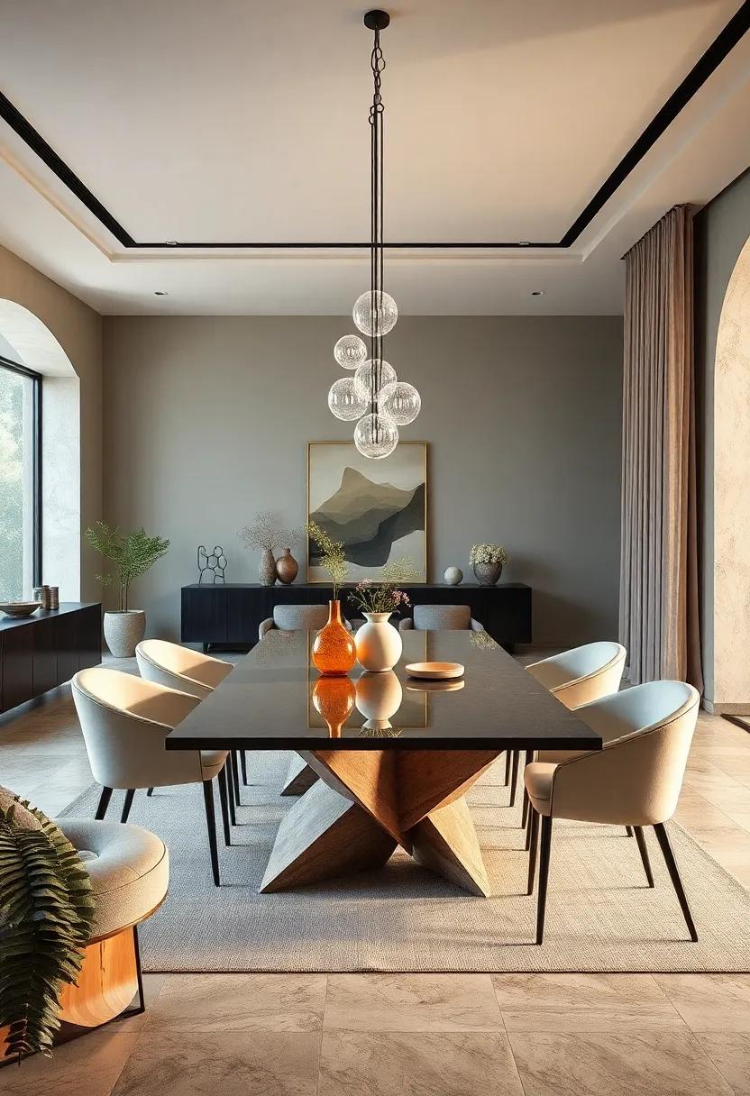 Sculptural Asymmetrical ‍Table ⁢– ‍Unconventional shapes that double as art and function