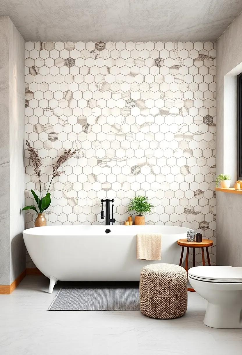 Large Hex Tile ⁤in Warm ​White for a⁤ modern​ yet Cozy⁢ Feel