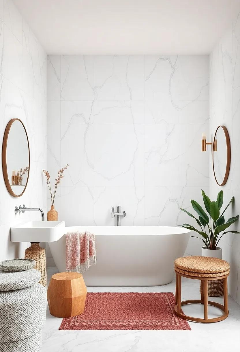 Glossy Carrara Marble Tiles with⁤ Gentle Veining