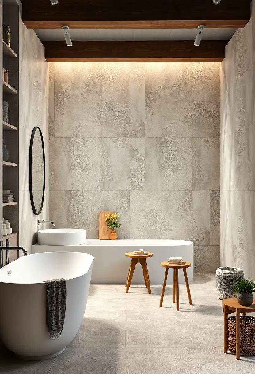 Polished Concrete-look Tiles for Urban Rustic Fusion