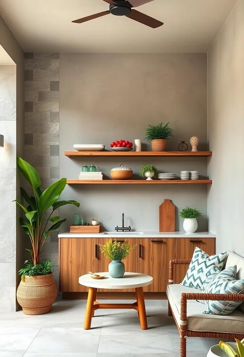 Bamboo ‍Slat ⁤Shelves – Eco-friendly and stylish, ​bamboo shelves‌ bring a tropical touch while resisting moisture⁢ and outdoor elements