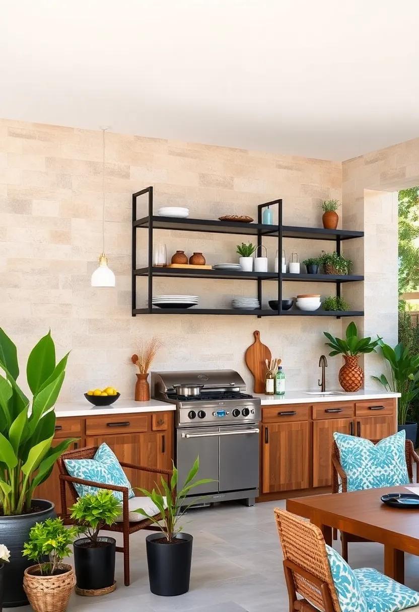 Floating⁢ Black ⁣Metal​ Shelves – Sleek and minimalist, these floating‍ shelves create a modern ‍aesthetic while providing sturdy ‍storage for⁢ your cooking essentials