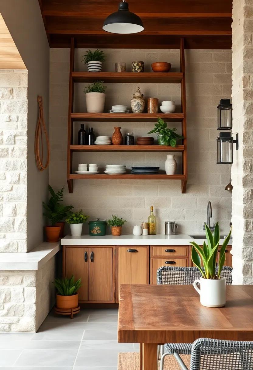 Vintage Ladder Shelves ​–⁤ Repurpose an old wooden ‍ladder by adding planks⁣ across the rungs for tiered ⁤shelving with nostalgic appeal