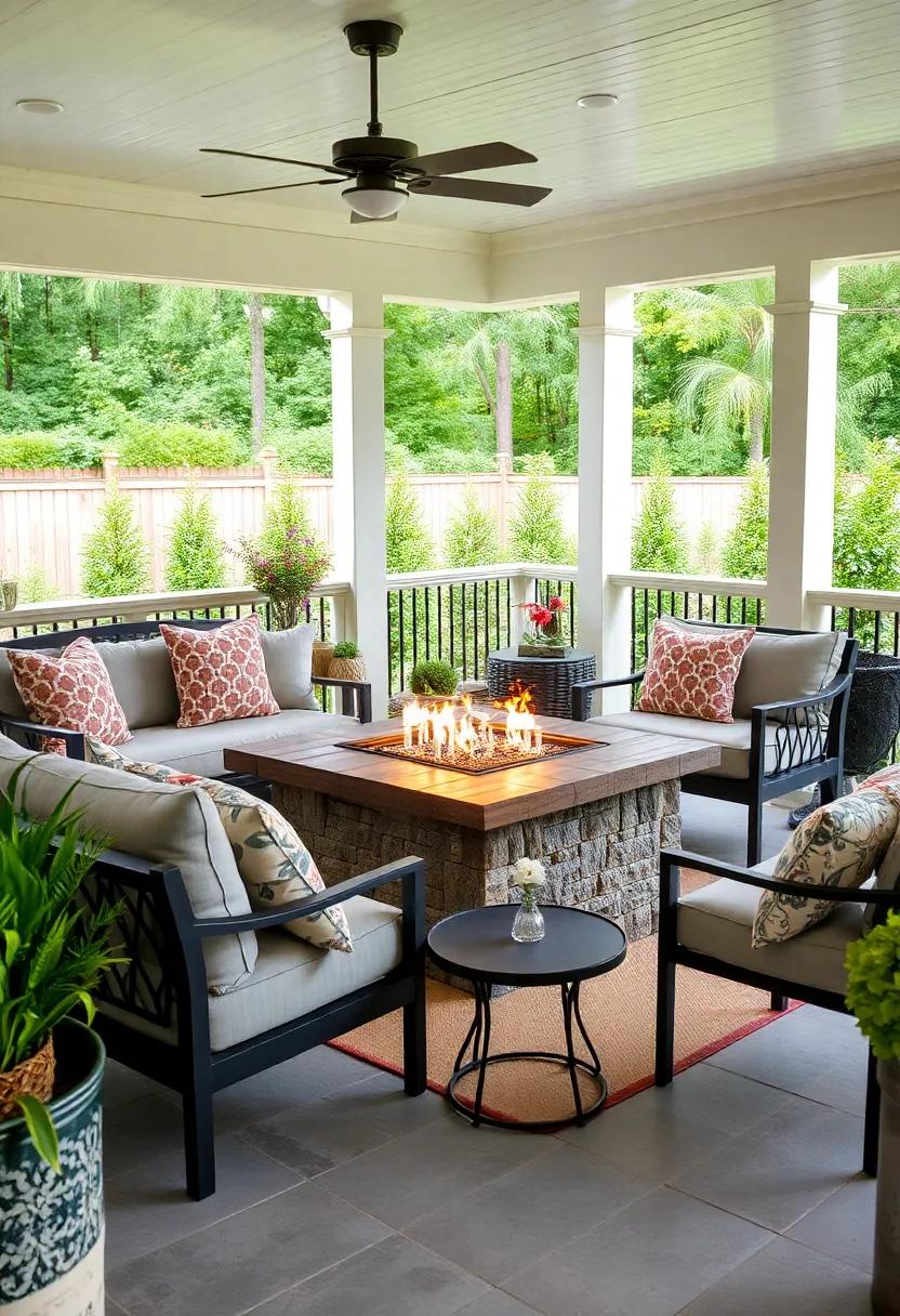 Mainstays Outdoor Rectangular Fire Pit Table ‍–⁤ A rectangular ​design offering ample tabletop​ space ⁣and an easy-to-use ignition system