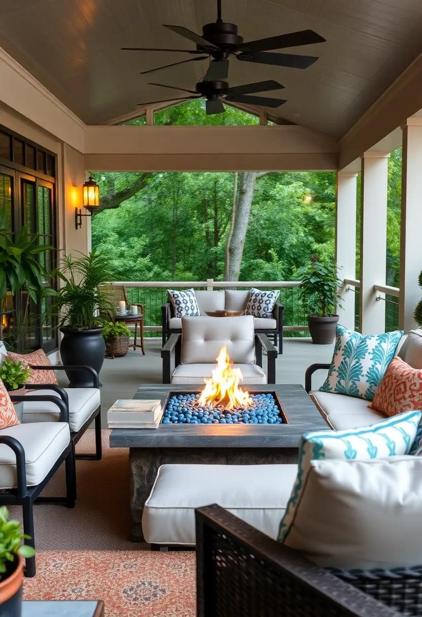 Landmann⁢ Barrona Fire⁣ Pit Table – Crafted from powder-coated steel for durability, offering a cozy amber flame surrounded by decorative glass beads